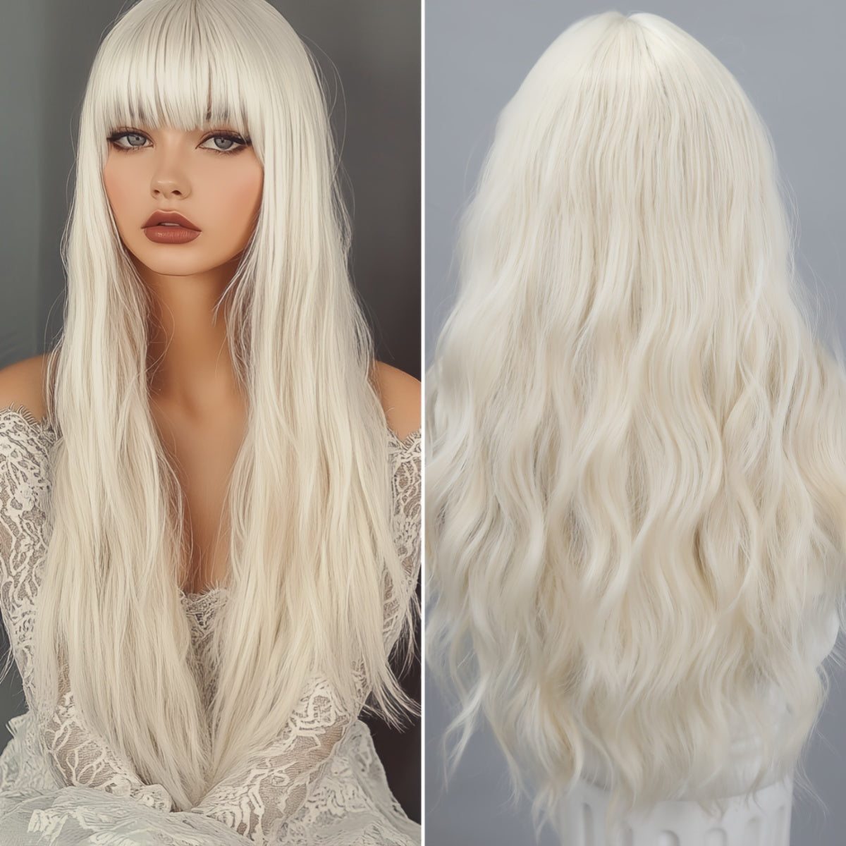 A Stylish 22-Inch Synthetic Heat-Resistant Wig, Perfect for Everyday Wear And Special Occasions - Ideal for Beginners, Making It a Great Choice for Valentine'S Day, Mother'S Day, Birthdays, Parties, Holidays, Gatherings