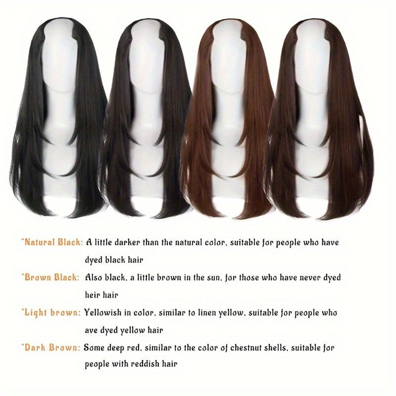 Seamless U-Part Clip-In Wig for Women - 18\