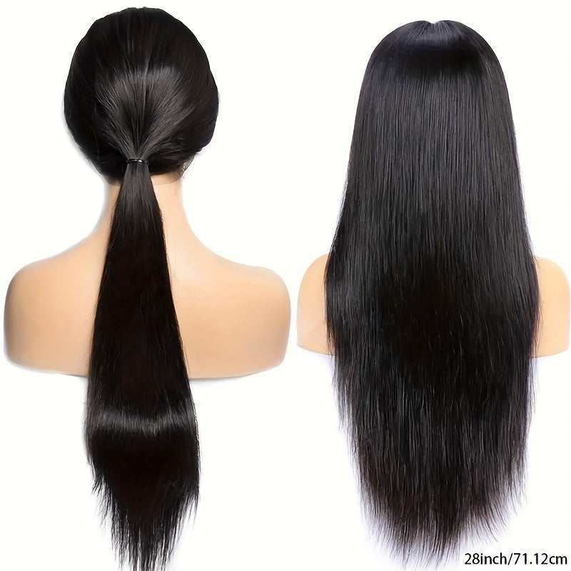 Glueless Wear and Go Wigs Human Hair Pre Plucked 200% Density Pre Cut Lace Free Part Glueless Wear and Go Wig HD Straight 4x4 wig human hair for Women Real No Glue Ready to Wear Wigs for Women