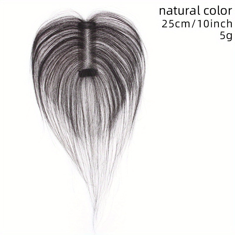 Wig For Women, All Hand Woven Real Hair, Light And Thin Figure Eight Bangs, Replacement Patch, All Real Hair