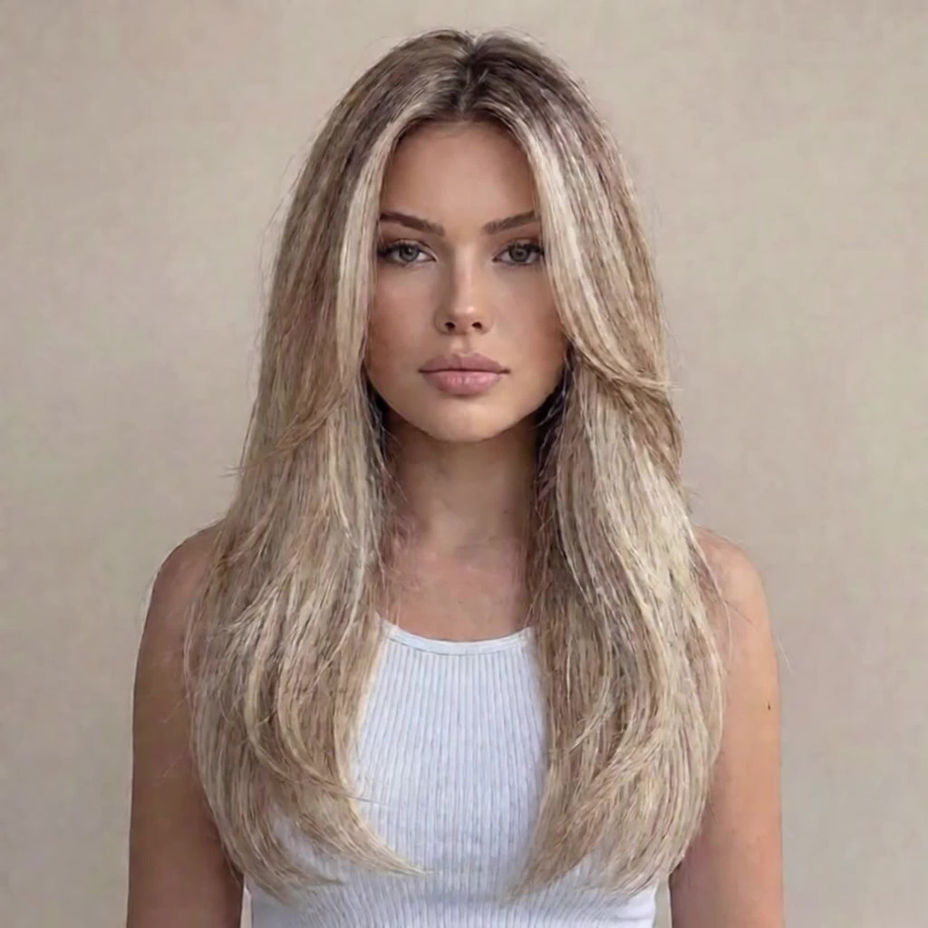 A Stylish 22-Inch Synthetic Heat-Resistant Wig, Perfect for Everyday Wear And Special Occasions - Ideal for Beginners, Making It a Great Choice for Valentine'S Day, Mother'S Day, Birthdays, Parties, Holidays, Gatherings