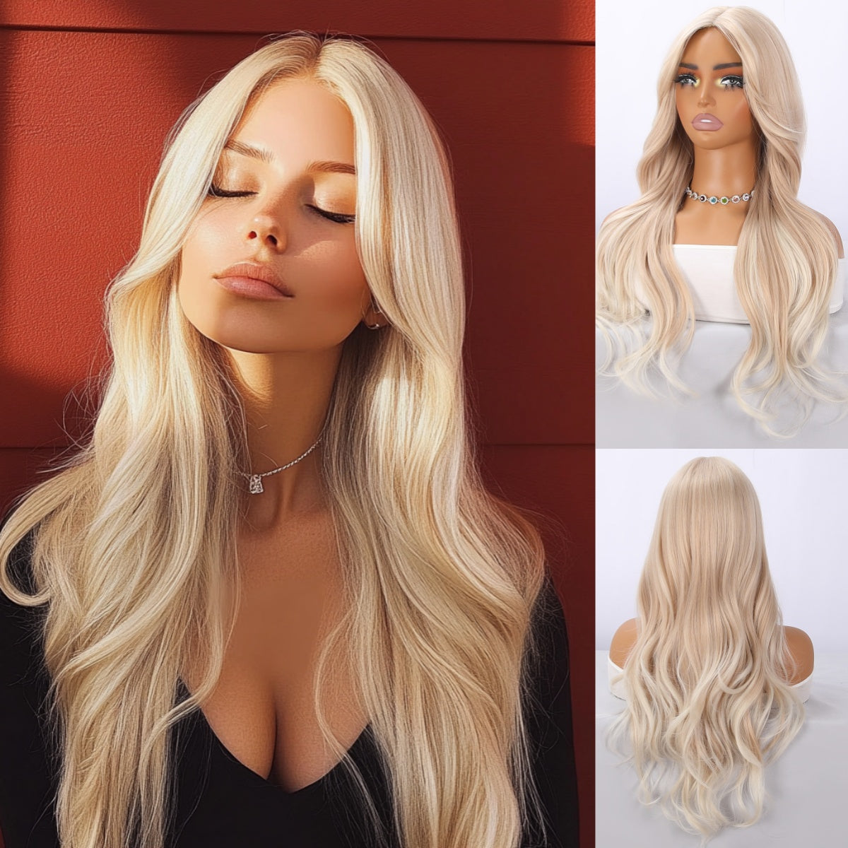 A Stylish 22-Inch Synthetic Heat-Resistant Wig, Perfect for Everyday Wear And Special Occasions - Ideal for Beginners, Making It a Great Choice for Valentine'S Day, Mother'S Day, Birthdays, Parties, Holidays, Gatherings
