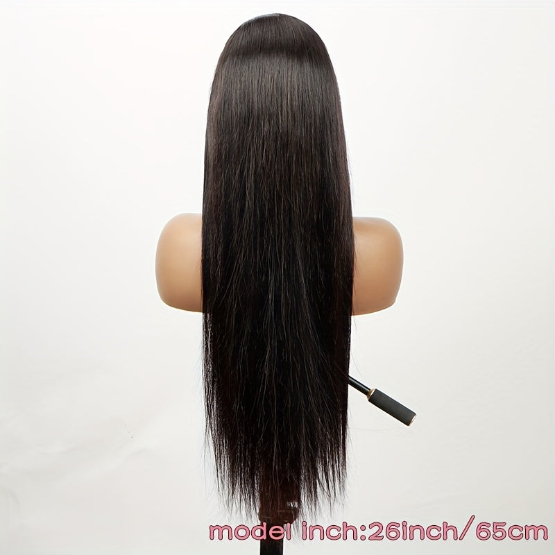 Transparent Lace Frontal Wigs for Women, Featuring a Glueless Straight Design in a 13X4 Size, Made from Human Hair for a Natural Look