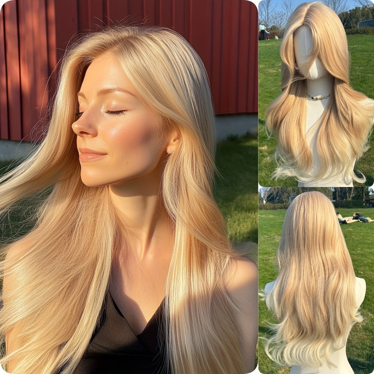A Stylish 22-Inch Synthetic Heat-Resistant Wig, Perfect for Everyday Wear And Special Occasions - Ideal for Beginners, Making It a Great Choice for Valentine'S Day, Mother'S Day, Birthdays, Parties, Holidays, Gatherings