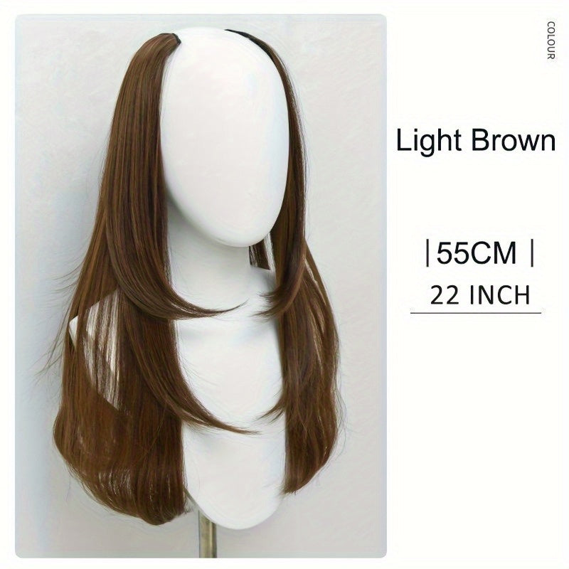 Seamless U-Part Clip-In Wig for Women - 18\