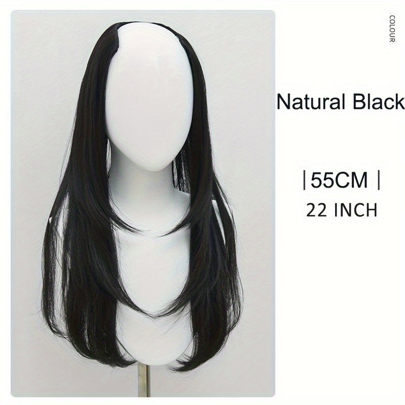 Seamless U-Part Clip-In Wig for Women - 18\