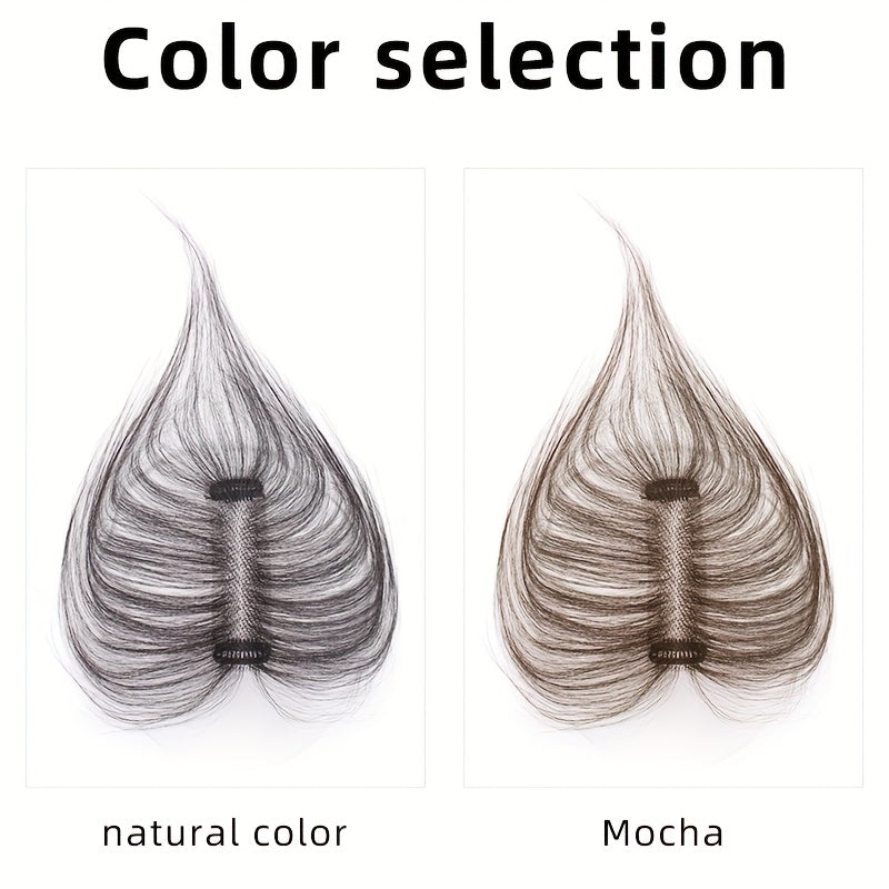 Wig For Women, All Hand Woven Real Hair, Light And Thin Figure Eight Bangs, Replacement Patch, All Real Hair