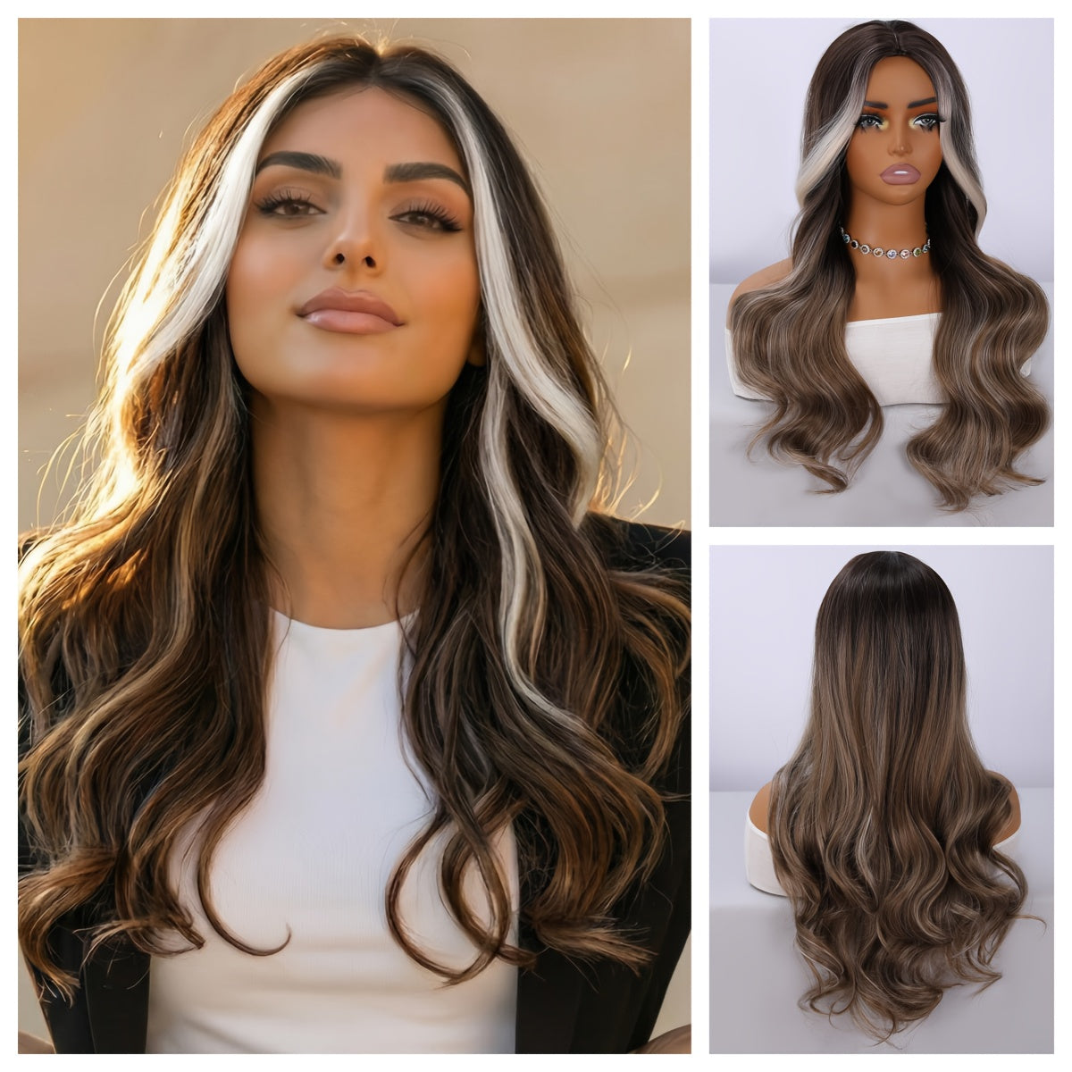 A Stylish 22-Inch Synthetic Heat-Resistant Wig, Perfect for Everyday Wear And Special Occasions - Ideal for Beginners, Making It a Great Choice for Valentine'S Day, Mother'S Day, Birthdays, Parties, Holidays, Gatherings