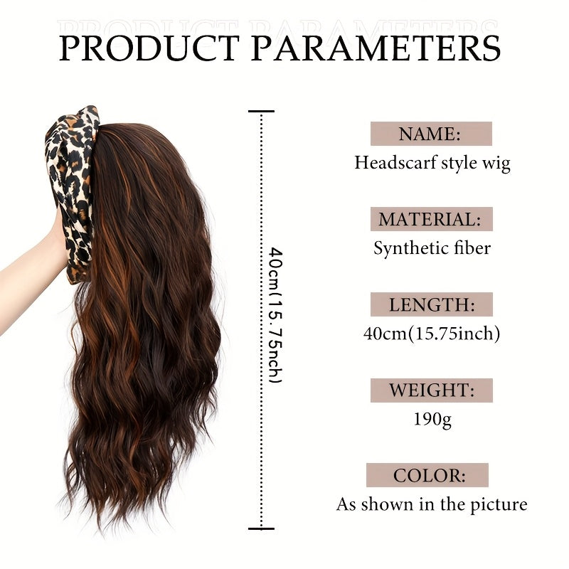 Heat-Resistant Synthetic Fiber Headband Wig | Glueless Pre-Cut Short Curly Leopard Print Highlights, Breathable Comfortable Hairpiece for Women, Easy Wear for Daily & Party Use, Look, Secure Fit.
