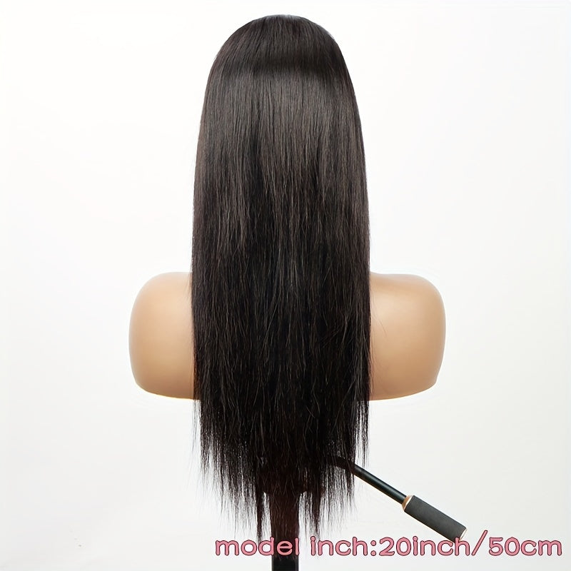 Transparent Lace Frontal Wigs for Women, Featuring a Glueless Straight Design in a 13X4 Size, Made from Human Hair for a Natural Look