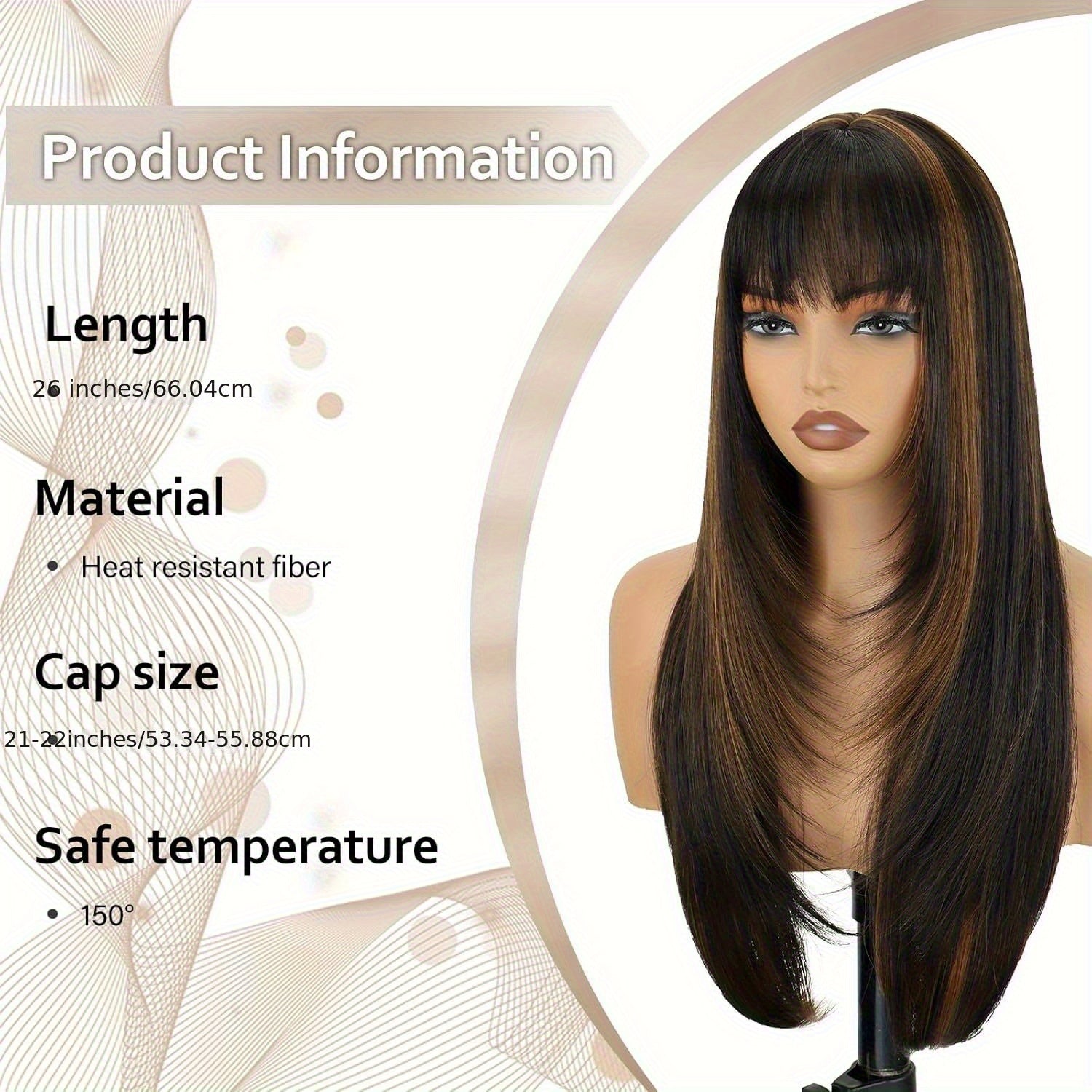 Glueless Black Wig CIVRIE 26\