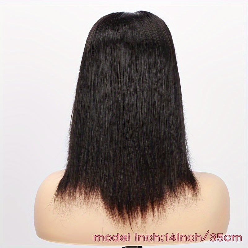 Transparent Lace Frontal Wigs for Women, Featuring a Glueless Straight Design in a 13X4 Size, Made from Human Hair for a Natural Look