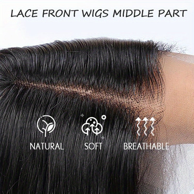 200% Density Body Wave 4\u002F27 Human Hair Wigs, Glueless Lace Front Natural Black Wig, HD Lace Transparent Frontal Glueless 13x4 Wigs Human Hair Long Body Wave Natural Color Bye Bye Knots Wig for Women Put On And Go Wig Live Wig